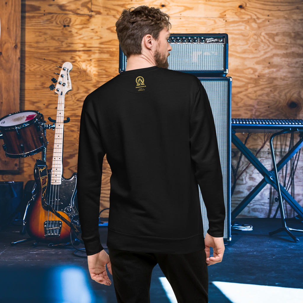 RNC Essential Artist's Premium Sweatshirt black back product image.