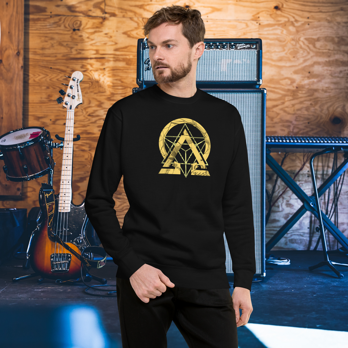 RNC Essential Artist's Premium Sweatshirt black front product image.