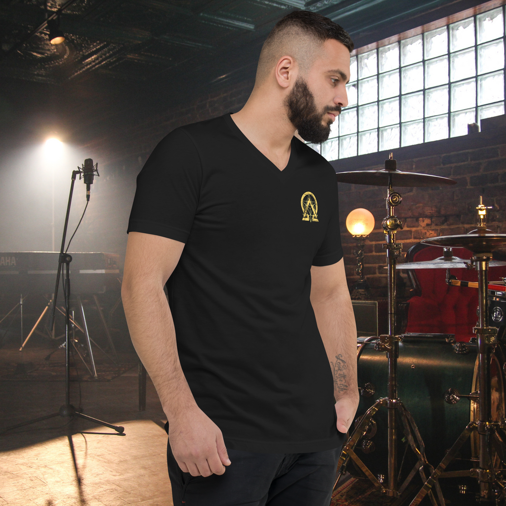 RNC Classic Signature V-Neck Tee black left-side product image.