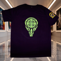 UV-T-Shirt „Mystic Totem“ – Schwarz Vorderseite