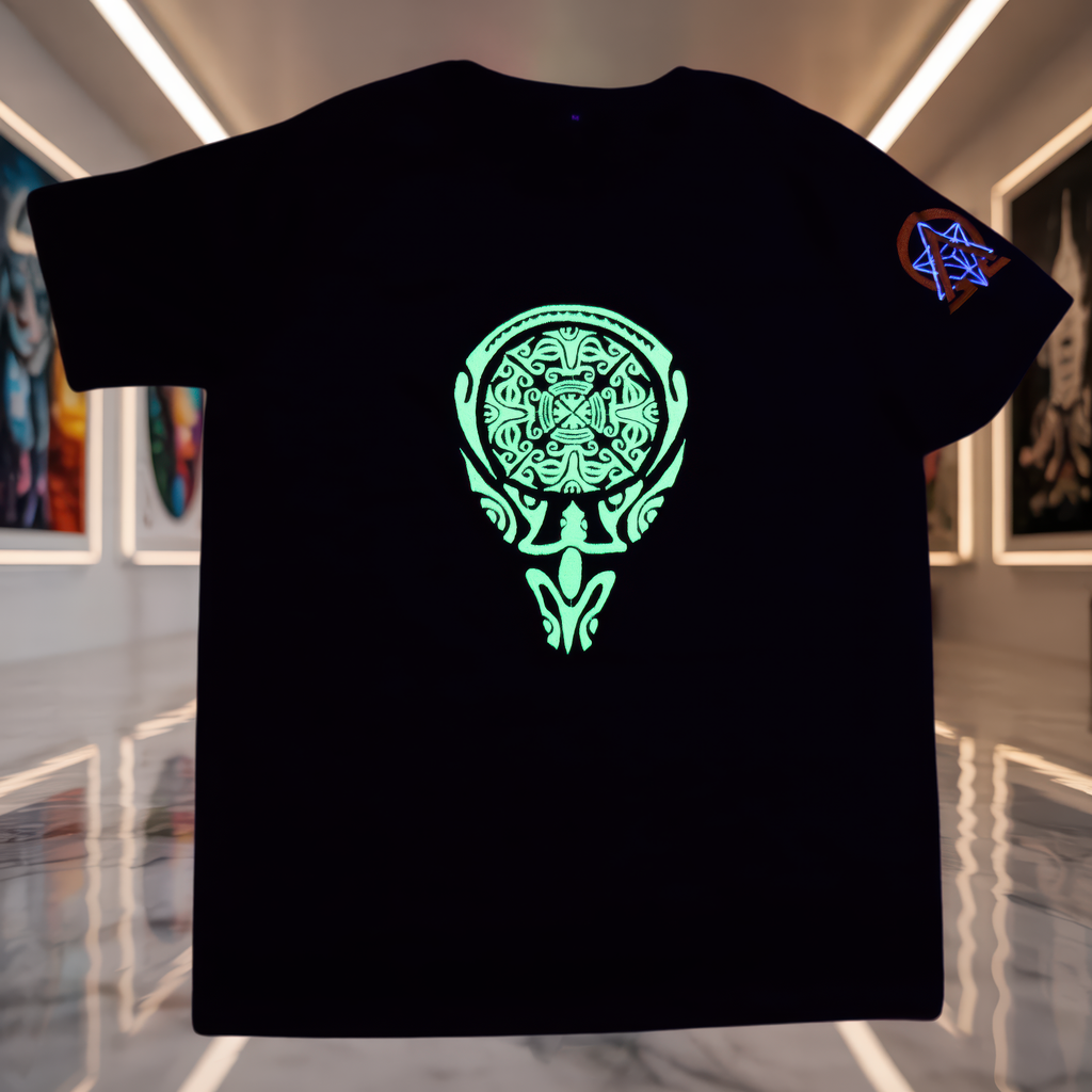 UV-T-Shirt „Mystic Totem“ – Detail