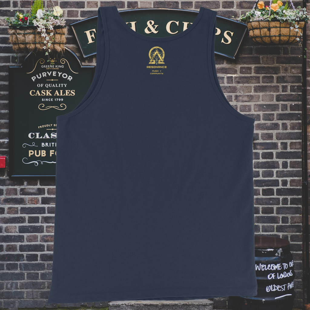 RNC Classic Staple Tank Top navy detail product image.