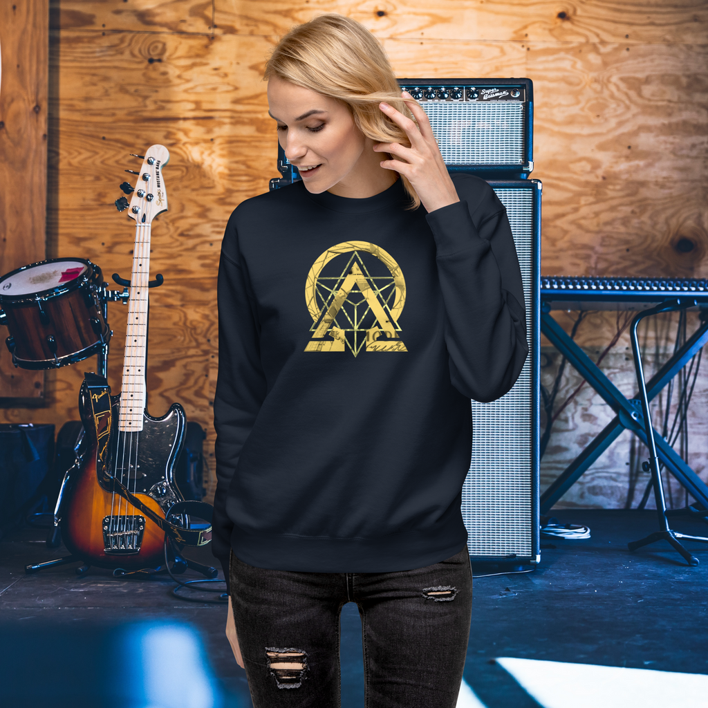 RNC Essential Artist's Premium Sweatshirt navy side product image.