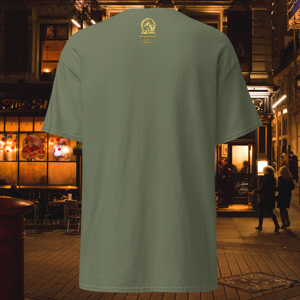 rnc4music T-Shirt „Essential“ – Militärgrün Detail