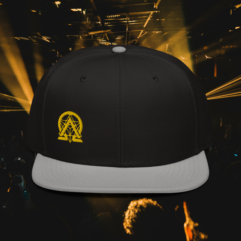 RNC Classic Snapback Hat navy front product image.