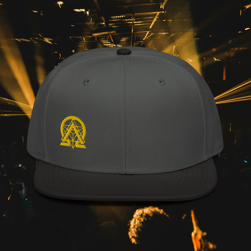 RNC Classic Snapback Hat charcoal front product image.