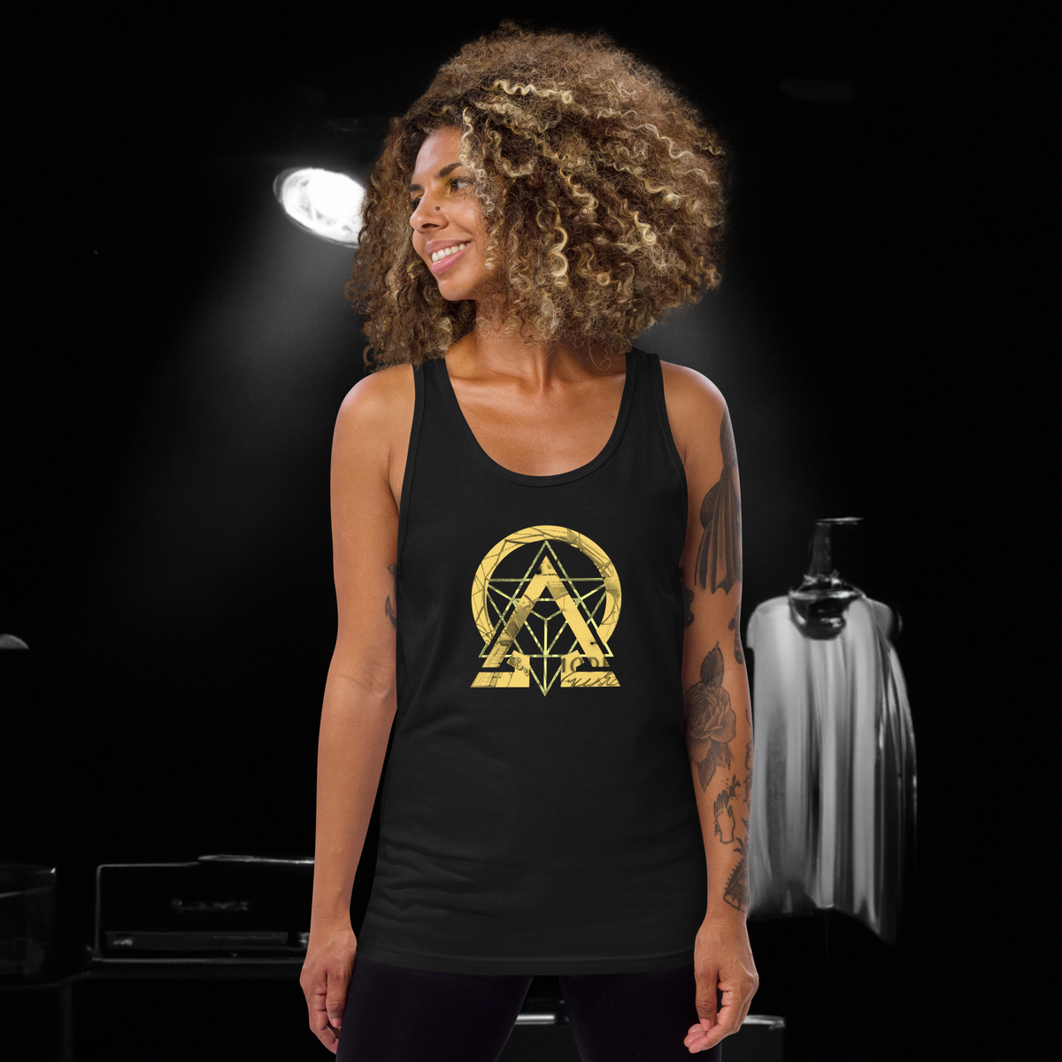 RNC Essential Artist's Tank Top red front product image.