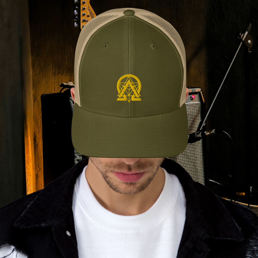 RNC Essential Artist's Trucker Cap charcoal back product image.