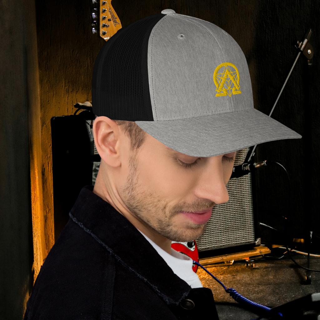 RNC Essential Artist's Trucker Cap charcoal side product image.