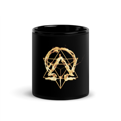 Resonance Black Glossy Mug product image.