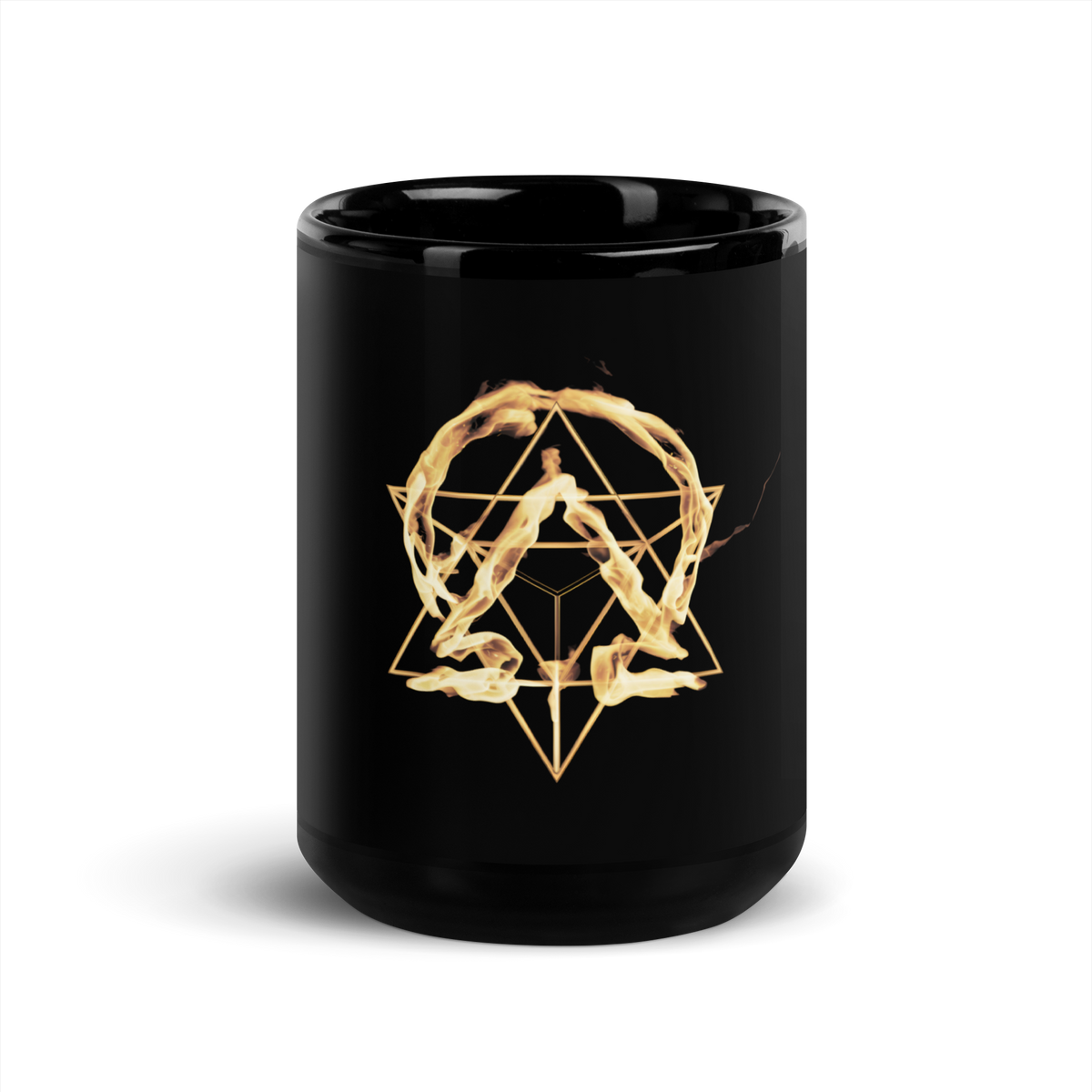 Resonance Black Glossy Mug artwork product image.