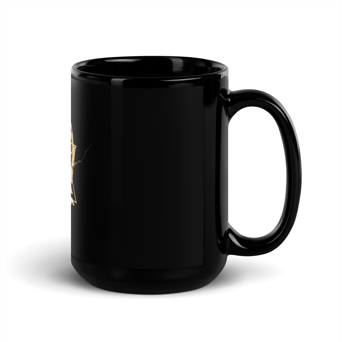 Resonance Black Glossy Mug desk product image.