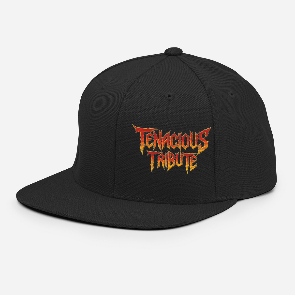 Tenacious Tribute Snapback Hat navy front product image.