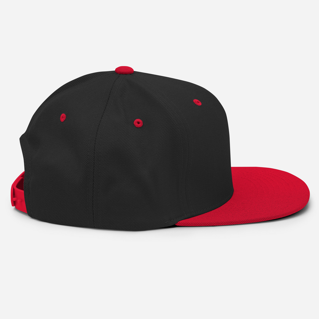 Tenacious Tribute Snapback-Cap – Schwarz/Rot rechte Seite