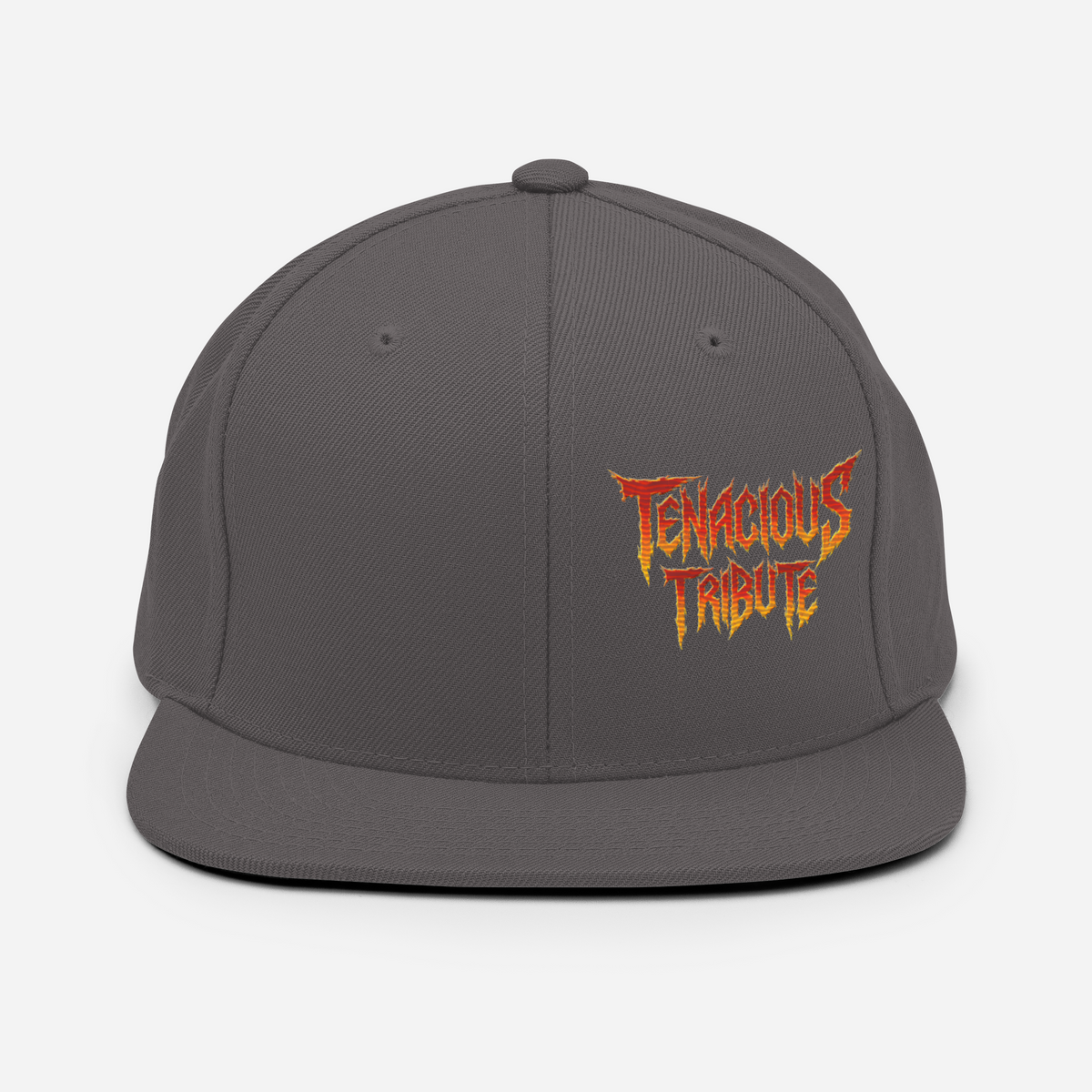Tenacious Tribute Snapback-Cap – Dunkelgrau Vorderseite