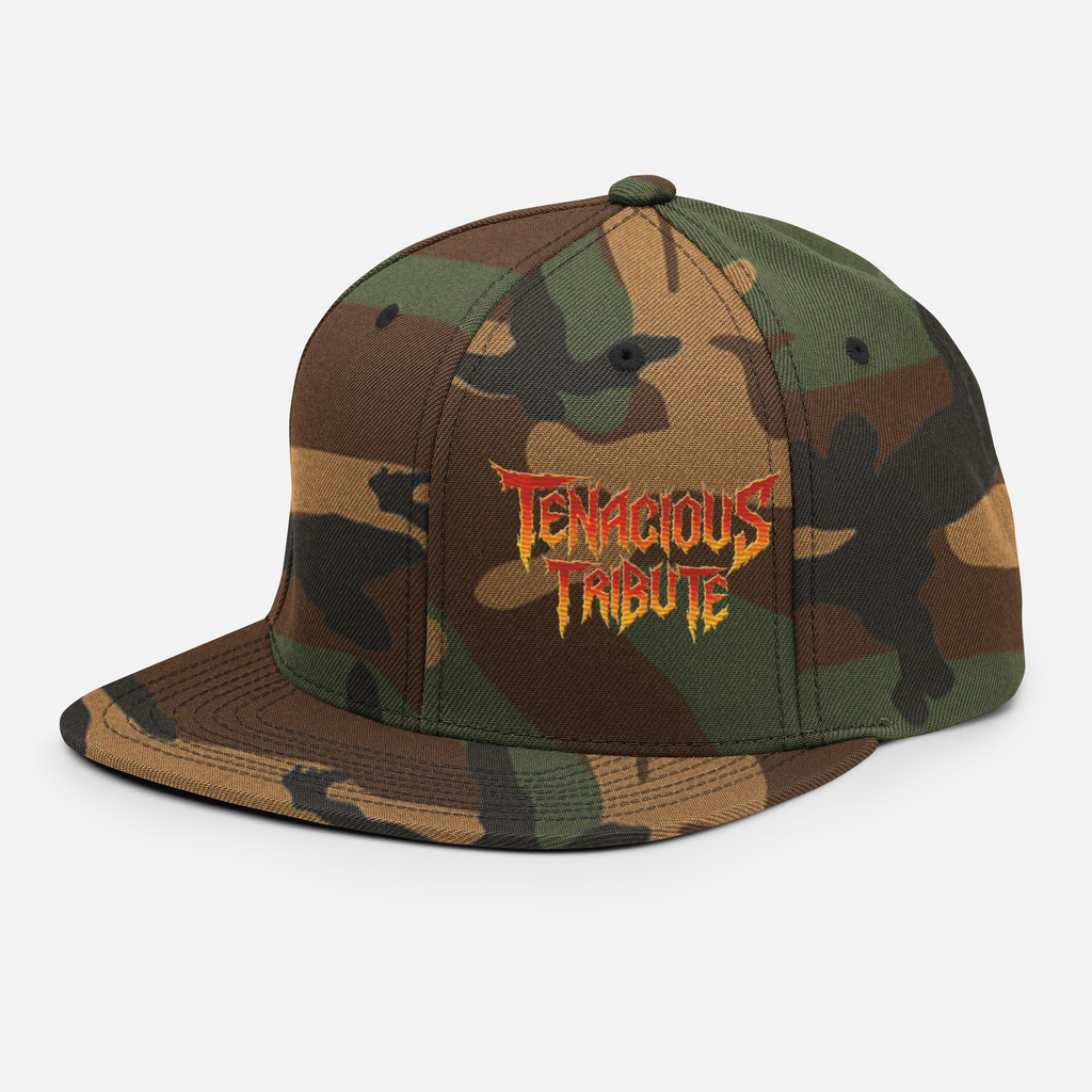 Tenacious Tribute Snapback-Cap – Grün-Camouflage links vorne