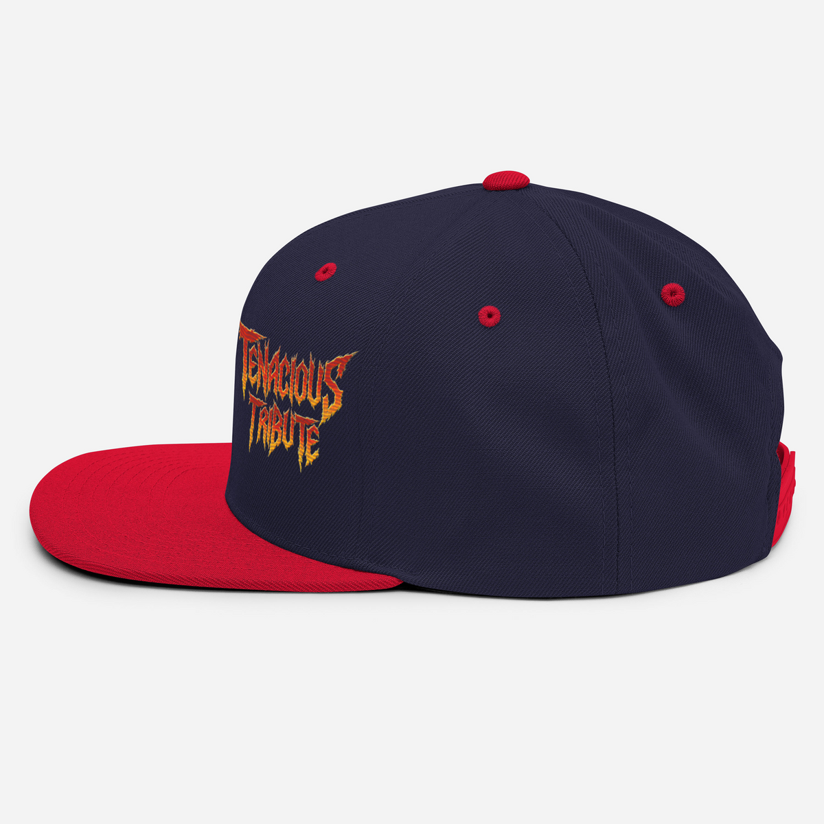 Tenacious Tribute Snapback-Cap – Navy/Rot linke Seite