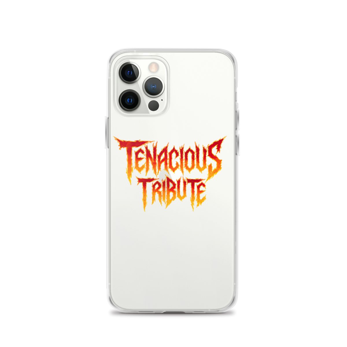 Resonance Clear Case for iPhone 12 Pro on phone view.