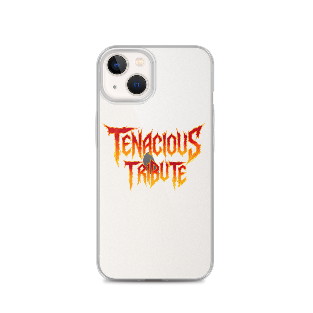 Resonance Clear Case for iPhone 13 on phone view.
