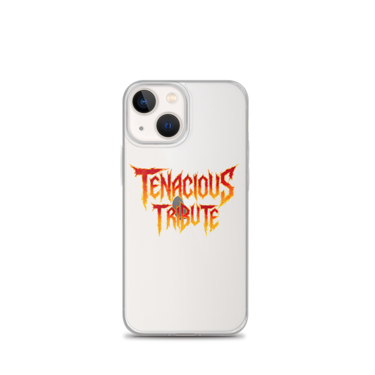 Resonance Clear Case for iPhone 13 Mini on phone view.