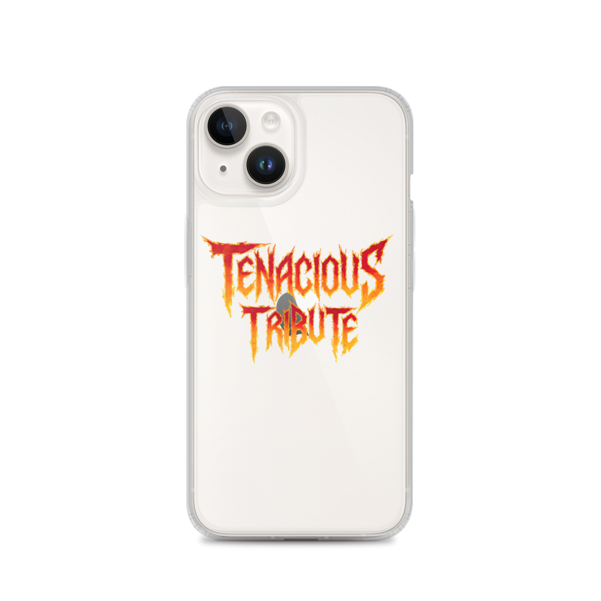 Resonance Clear Case for iPhone 14 on phone view.
