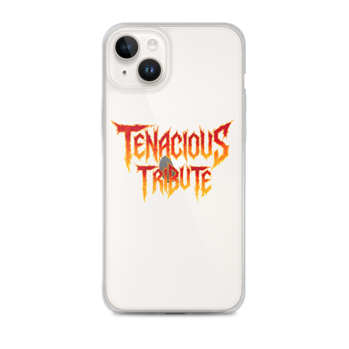 Resonance Clear Case for iPhone 14 Plus on phone view.