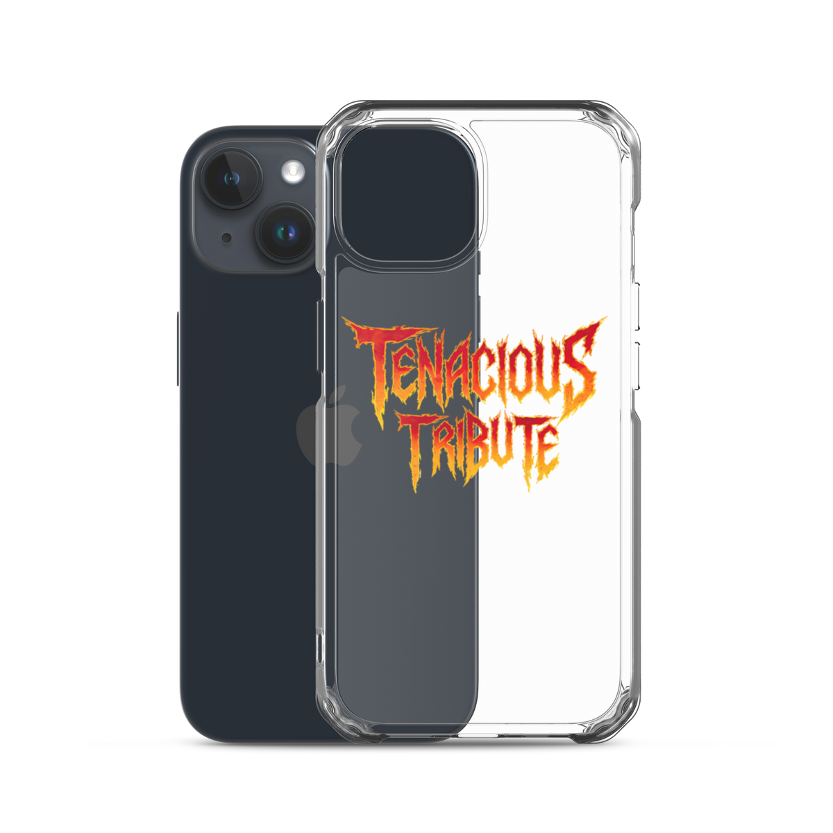 Resonance Clear Case for iPhone 15 with phone view.