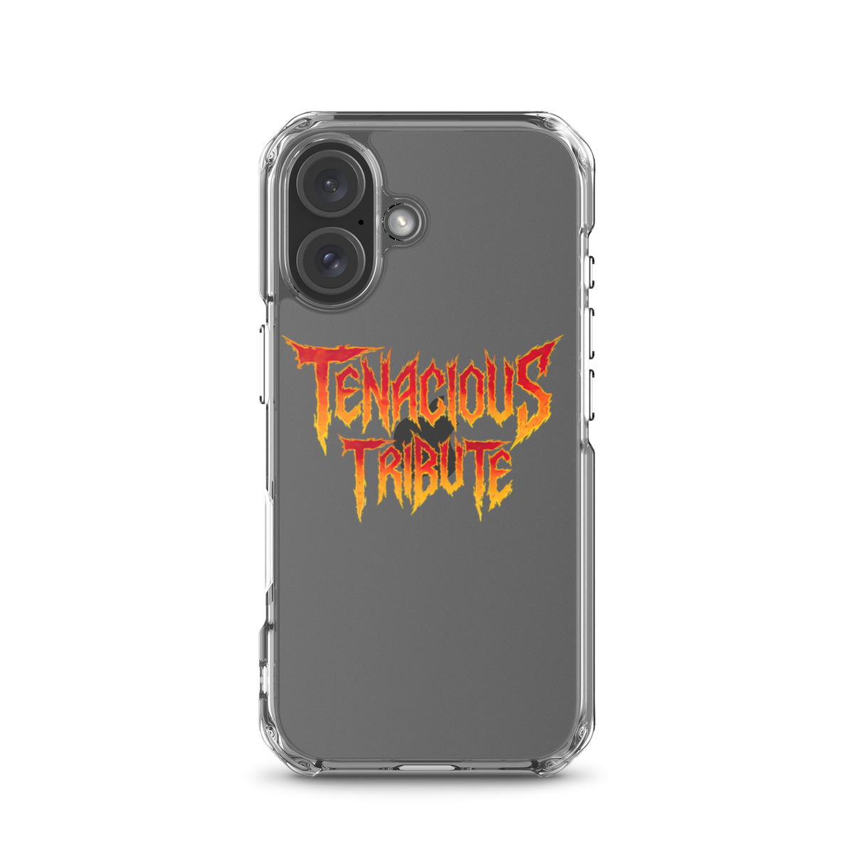 Resonance Clear Case for iPhone 16 on phone view.