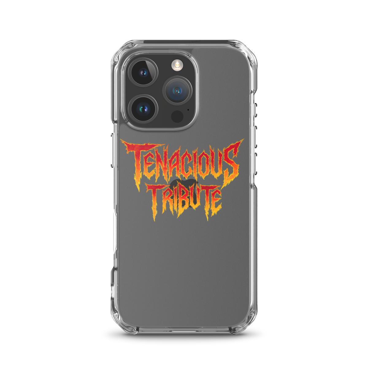 Resonance Clear Case for iPhone 16 Pro on phone view.