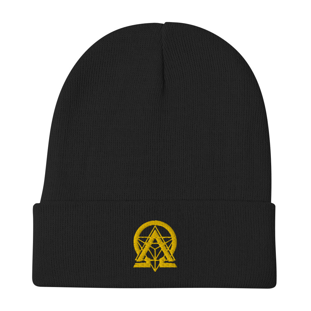 RNC Classic Beanie black front product image.
