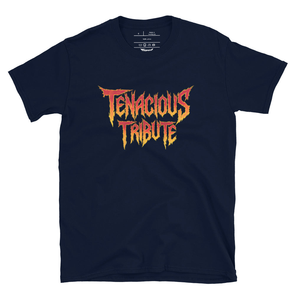 Tenacious Tribute T-Shirt black side product image.