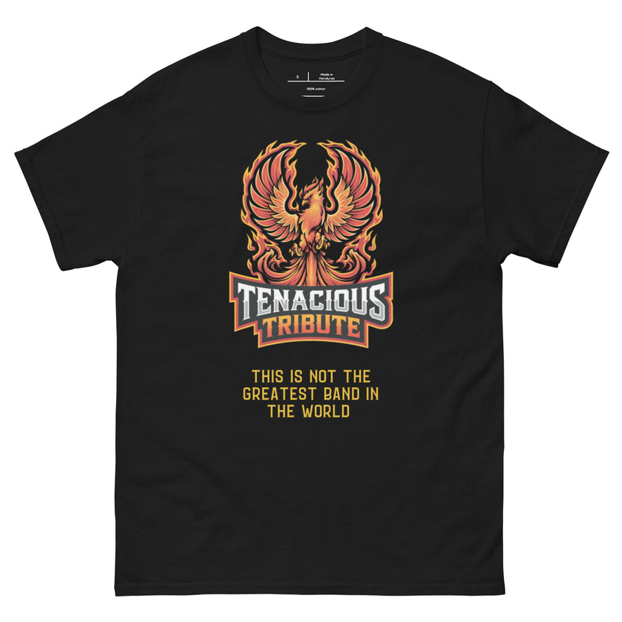 Tenacious Tribute Logo-T-Shirt – Schwarz Vorderseite
