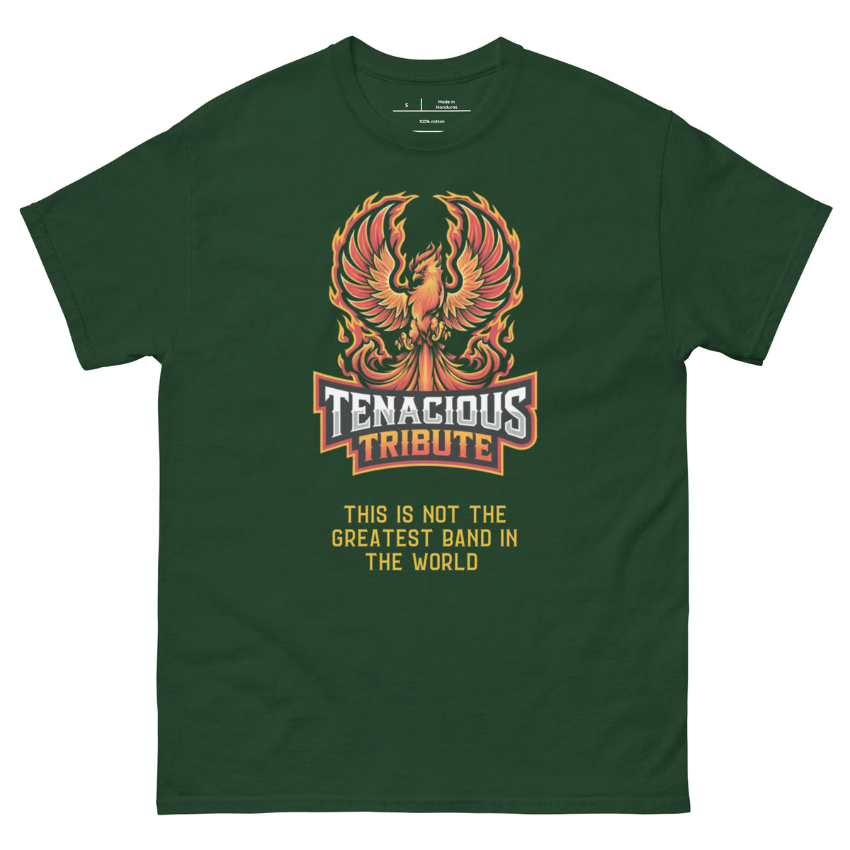Tenacious Tribute Logo-T-Shirt – Navy Rückseite