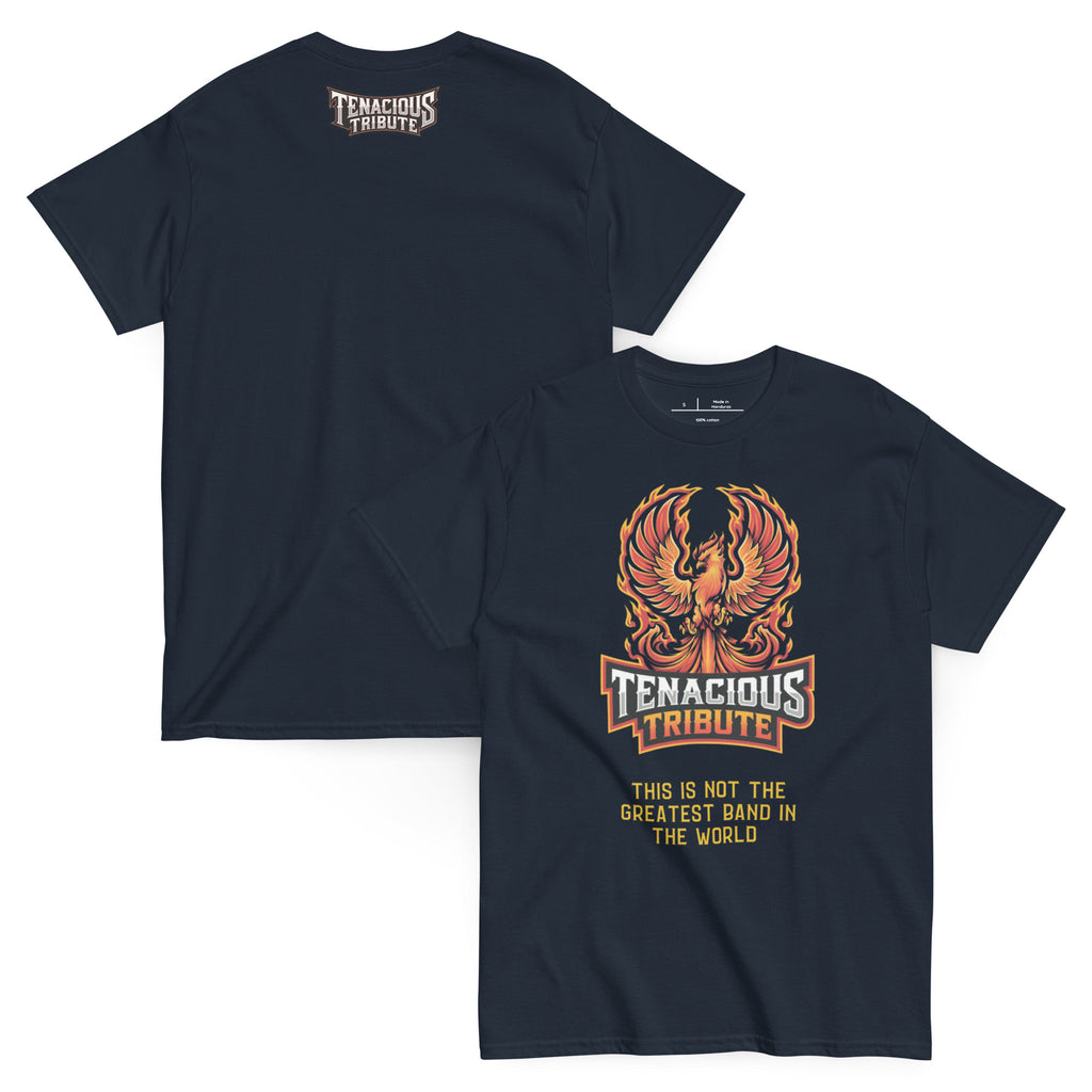 Tenacious Tribute Logo Tee white back product image.
