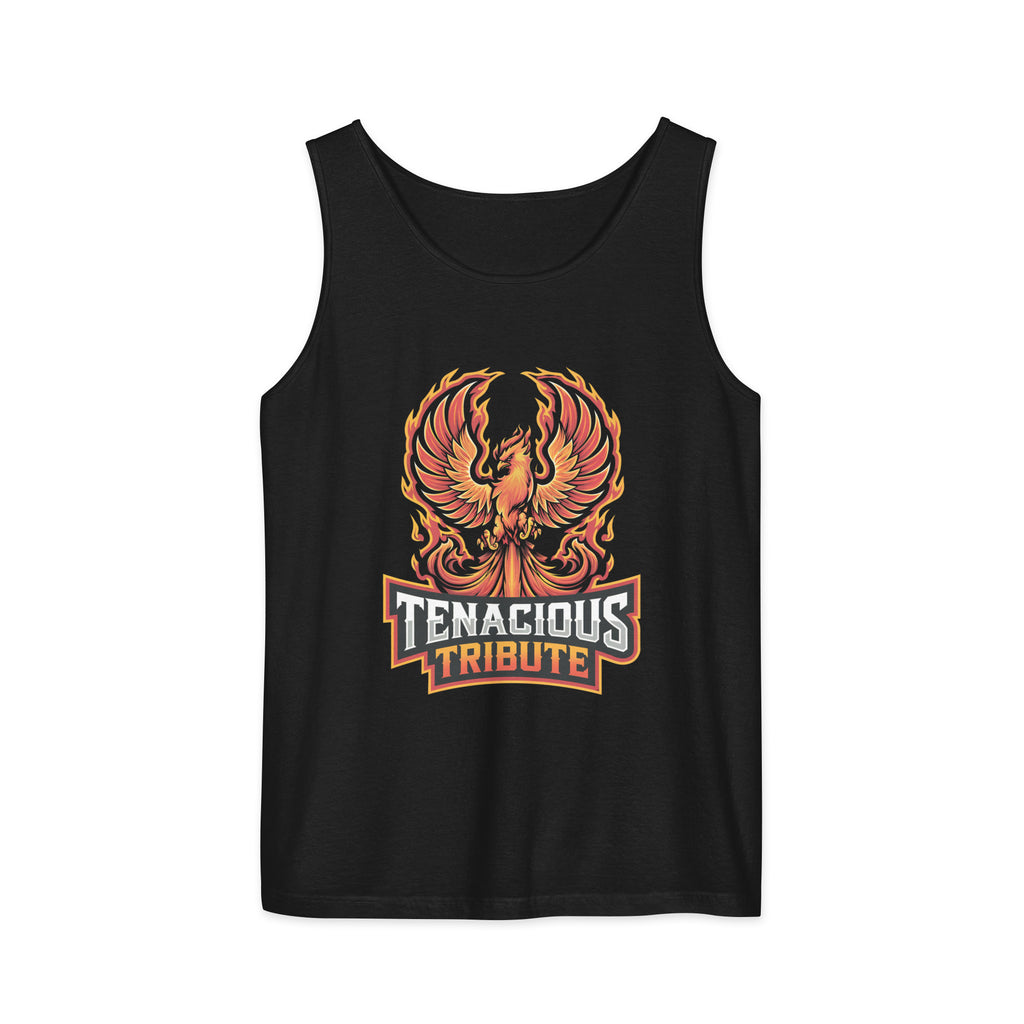 Tenacious Tribute Tank Top – Schwarz Vorderseite