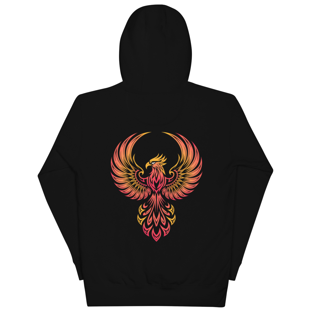 Resonance Unisex Hoodie black back product image.