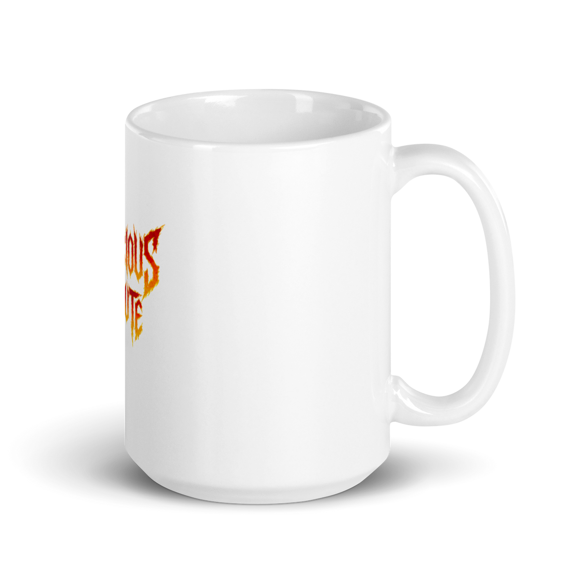 Resonance White Glossy Mug detail product image.